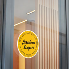 Load image into Gallery viewer, Freedom Keeper Round Vinyl Stickers
