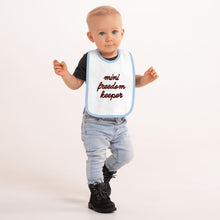 Load image into Gallery viewer, Embroidered Baby Bib - Mini Freedom Keeper
