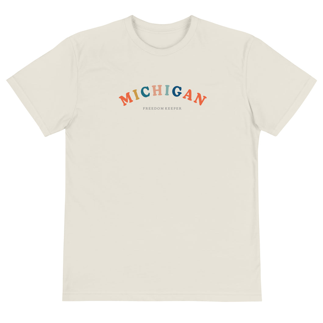 Michigan Freedom Keeper | Sustainable T-Shirt