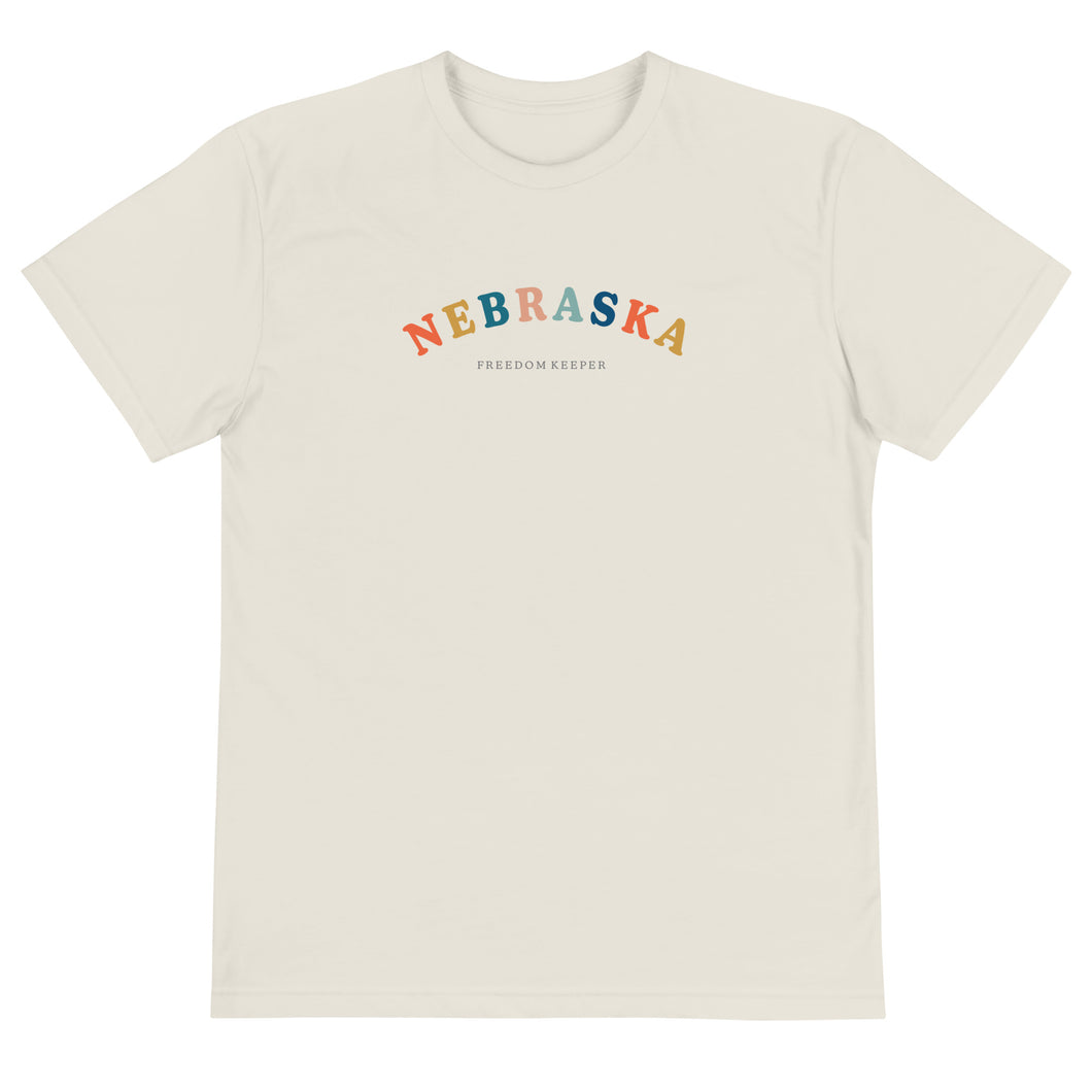 Nebraska Freedom Keeper | Sustainable T-Shirt