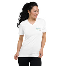 Load image into Gallery viewer, Advocate Educate Empower Pocket Logo V-Neck Tee
