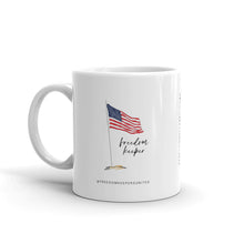 Load image into Gallery viewer, Freedom Keeper Flag -  White glossy mug
